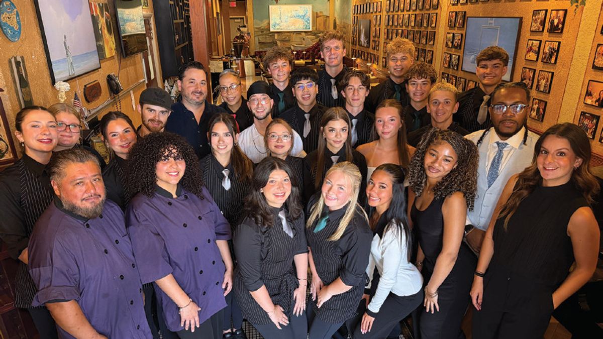 Stefano’s Trattoria owner Nolan Kelly and his team