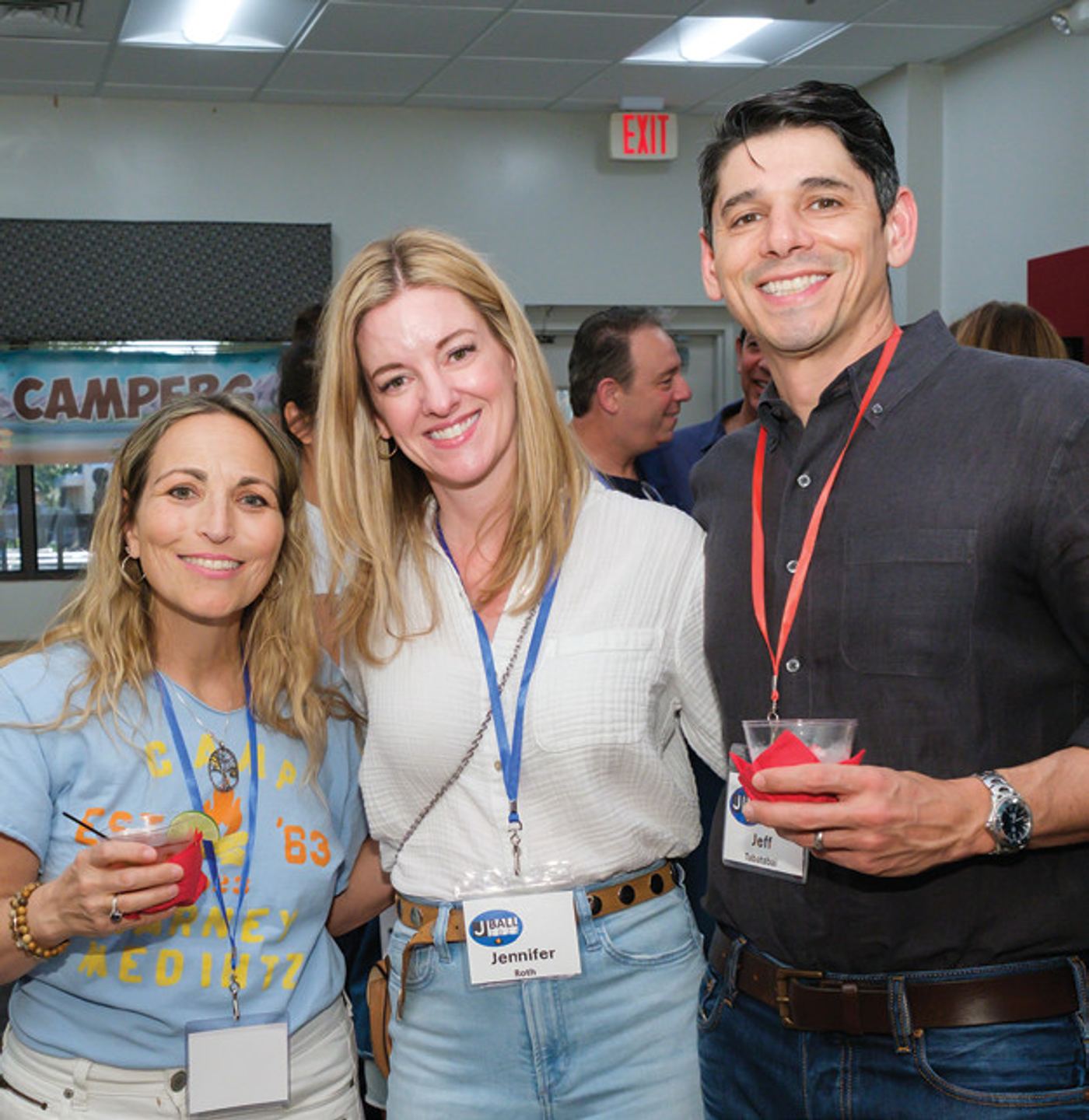Guests at Shalom Orlando’s camp-themed J Ball