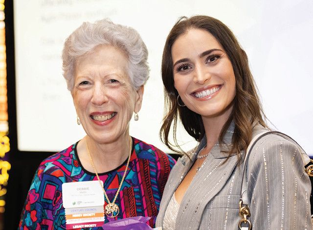 Debbie Meitin with speaker Adela Cojab