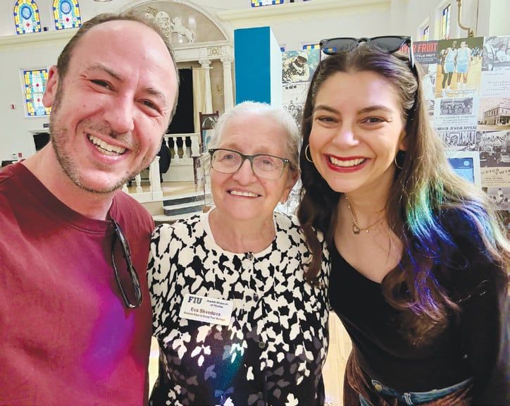 Kostya and Amy Kimlat with Eva Shvedova