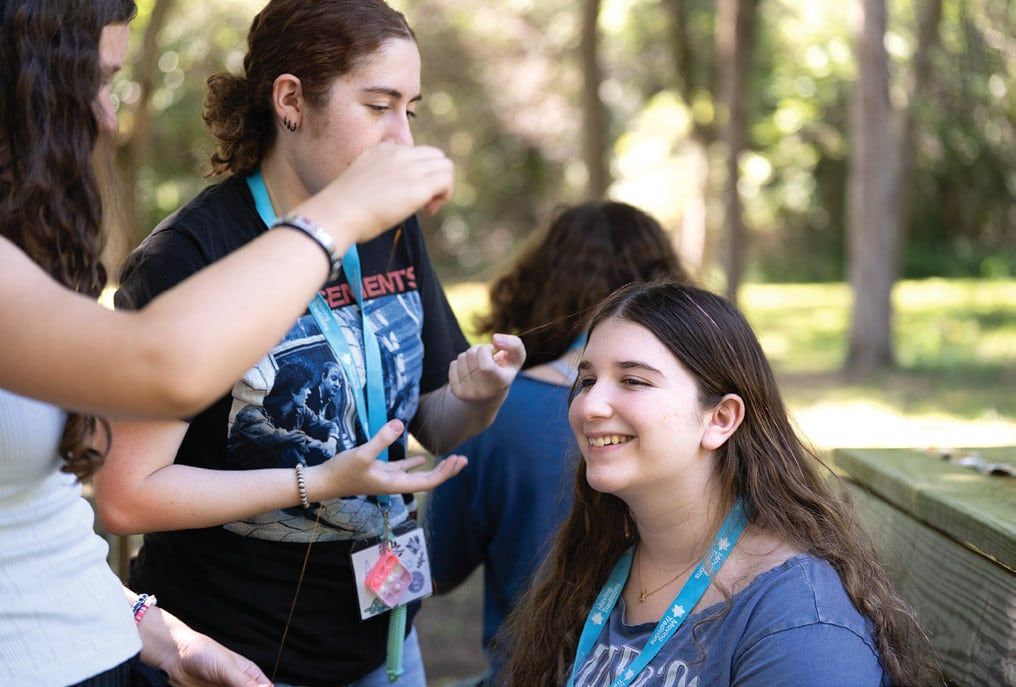 Tilly Raij with jGirls+ teen staff at their retreat