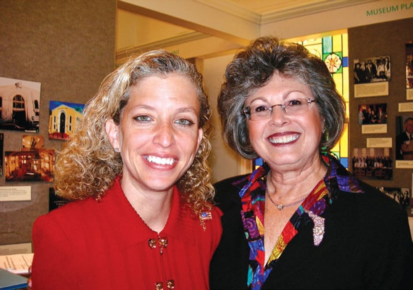 Debbie Wasserman Schultz and Marcia Jo Zerivitz