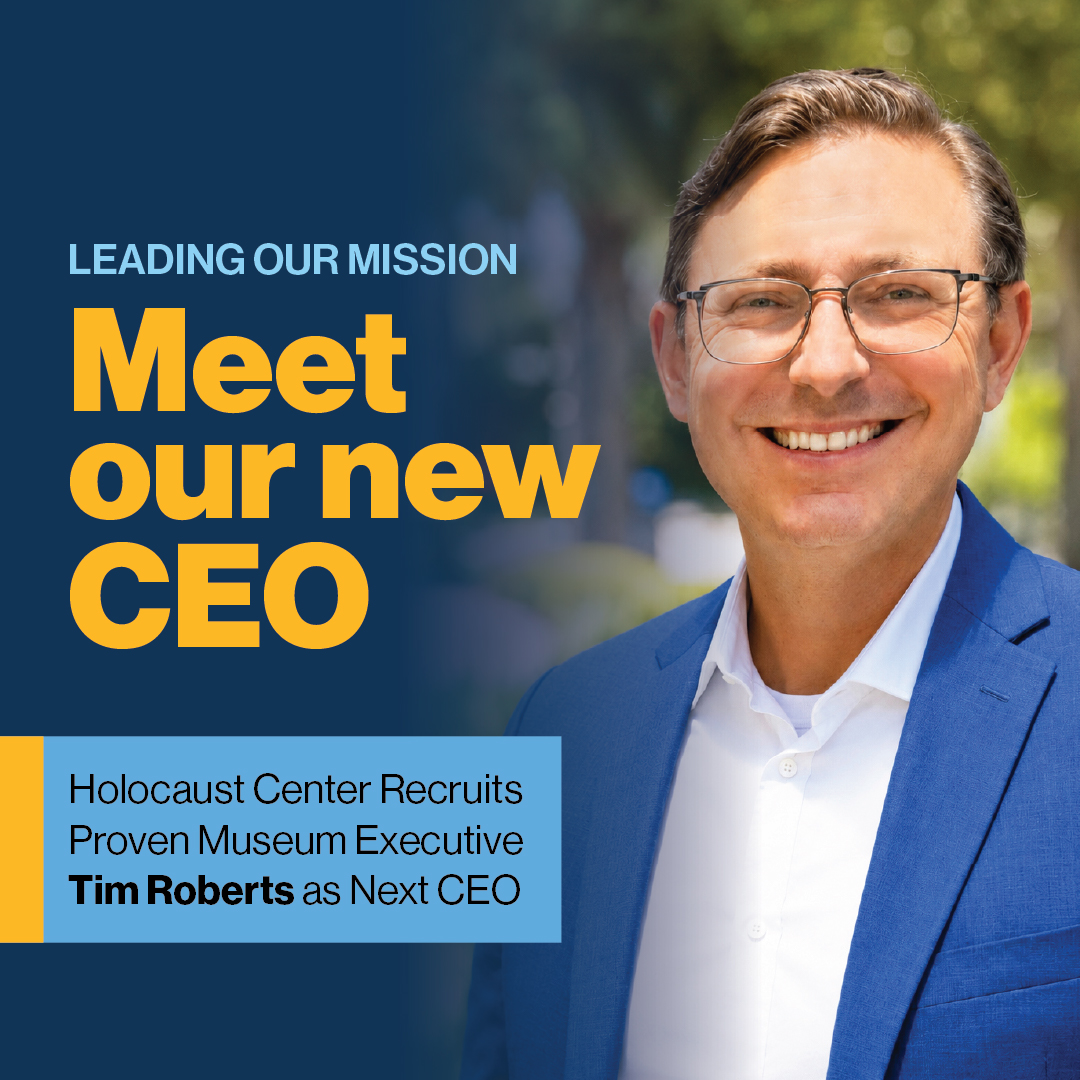 Tim Roberts, the Holocaust Center’s new CEO