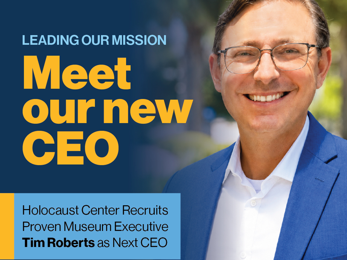 Tim Roberts, the Holocaust Center’s new CEO