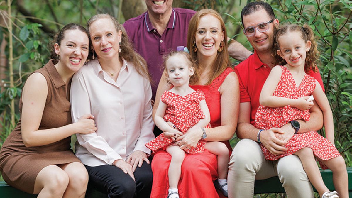 Sabrina Lustgarten with her family