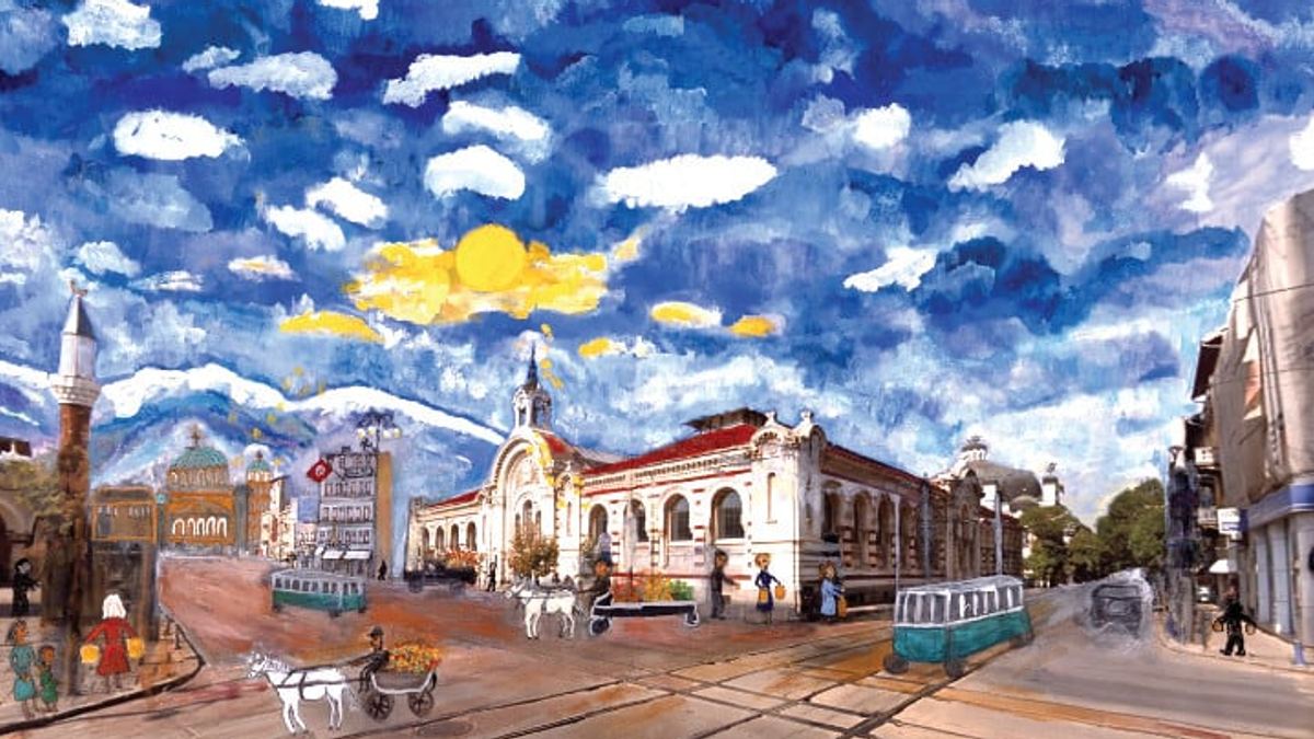 Painting of Sofia, Bulgaria