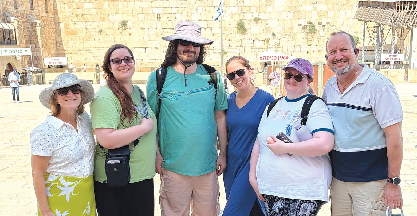 The Orlando group at the Western Wall