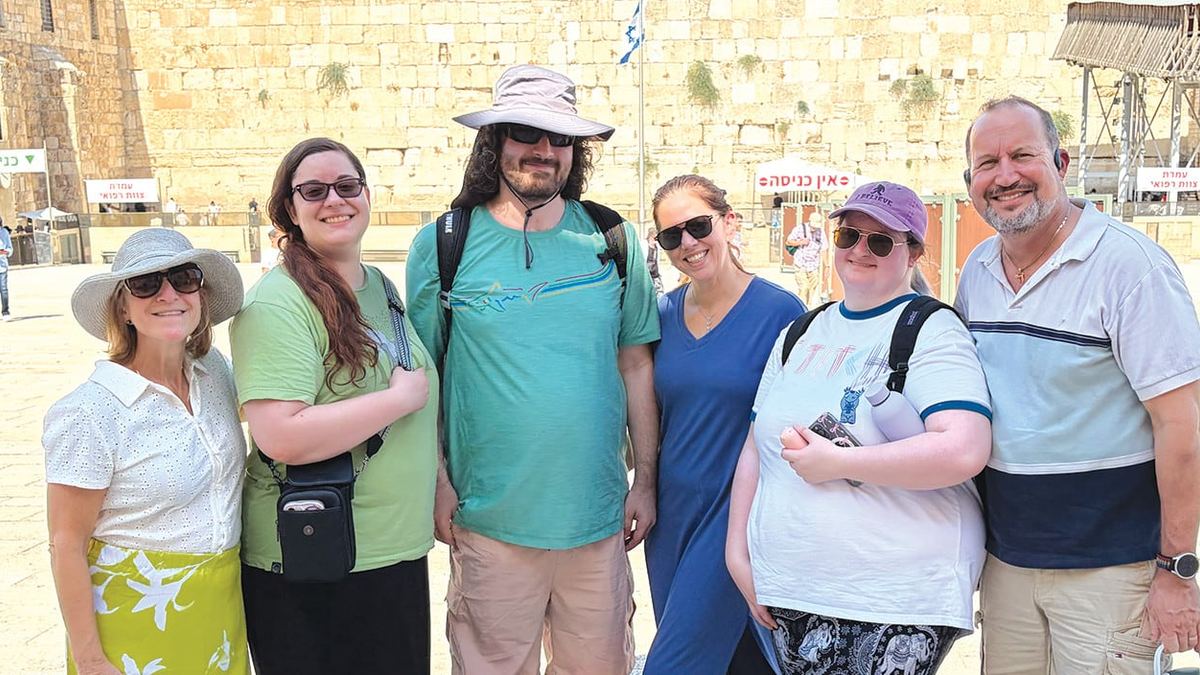 The Orlando group at the Western Wall