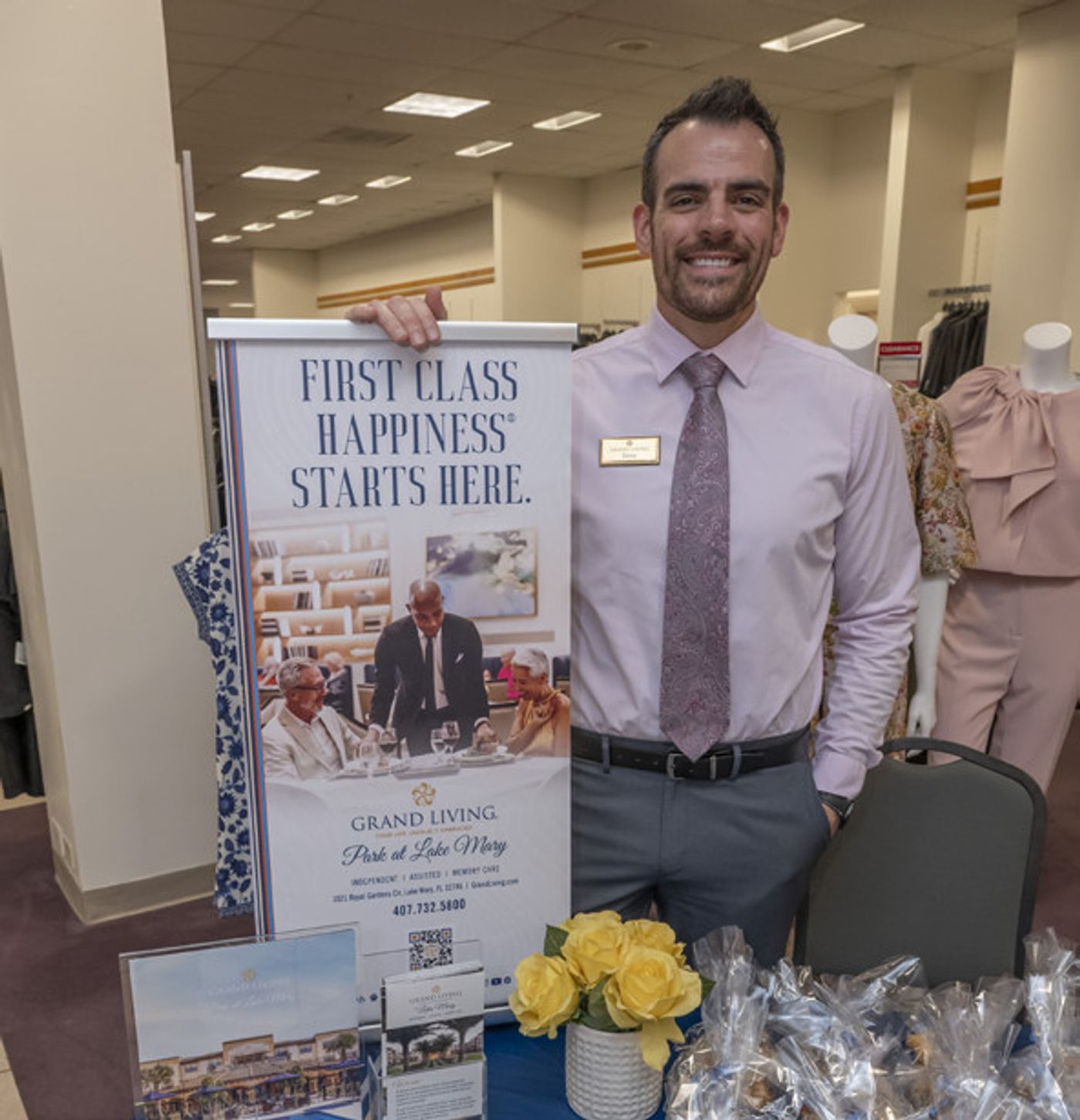 Guests and models at the Jewish Pavilion Senior Services Fashion Show at Dillard’s