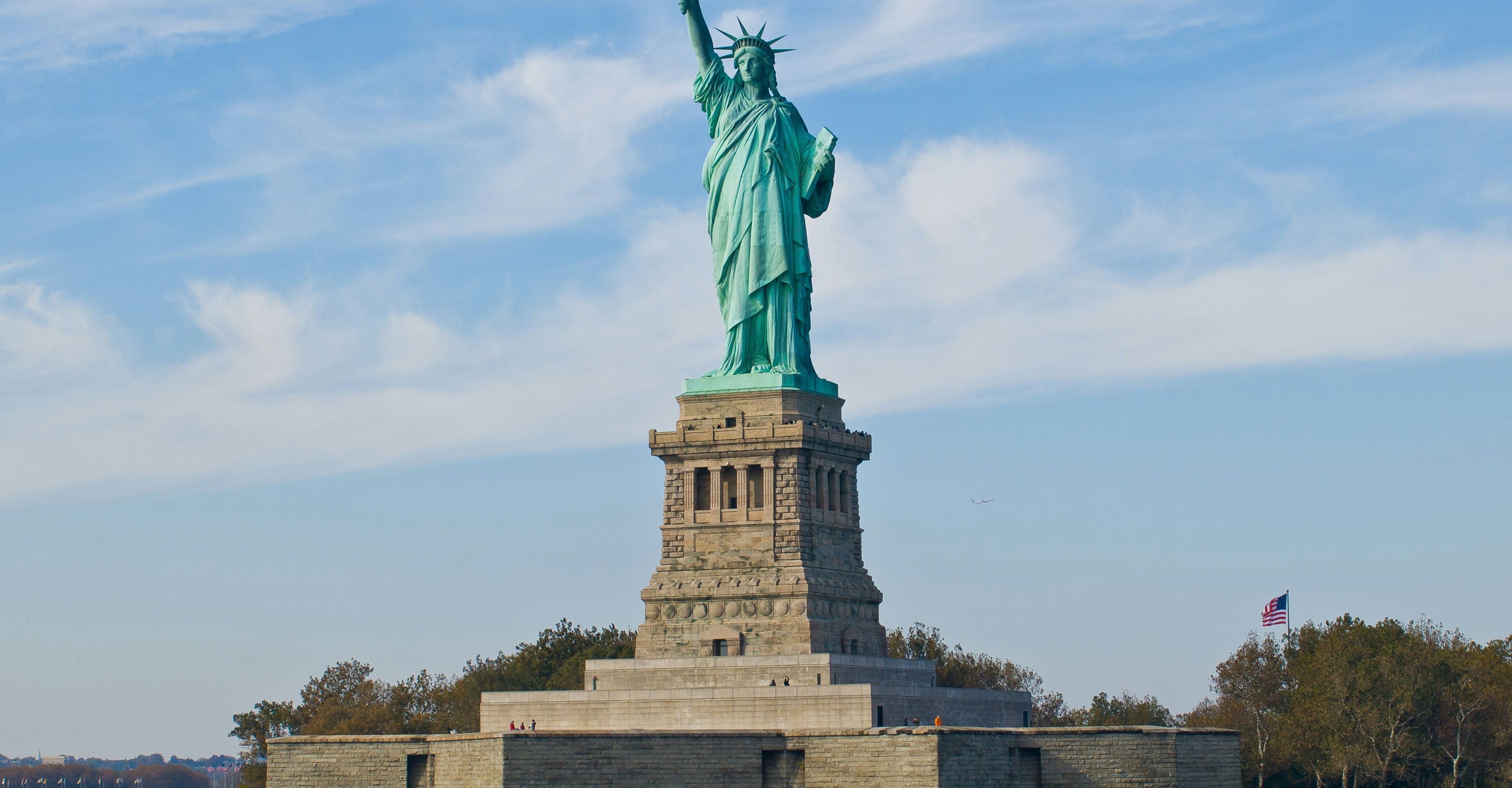 Statue of Liberty representing the United States of America