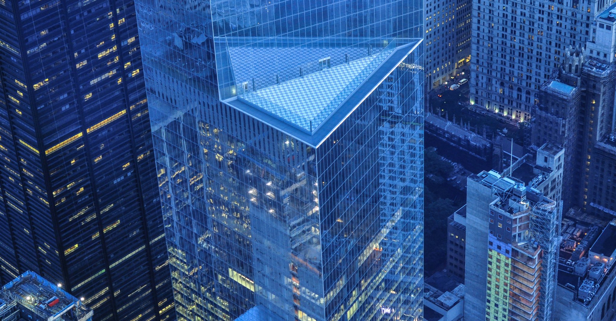 Glass building