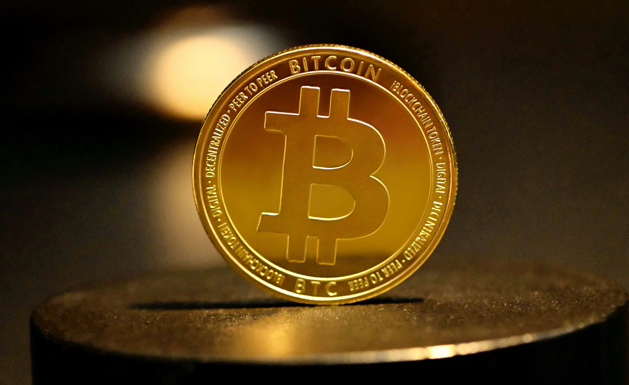 Visualized bitcoin coin