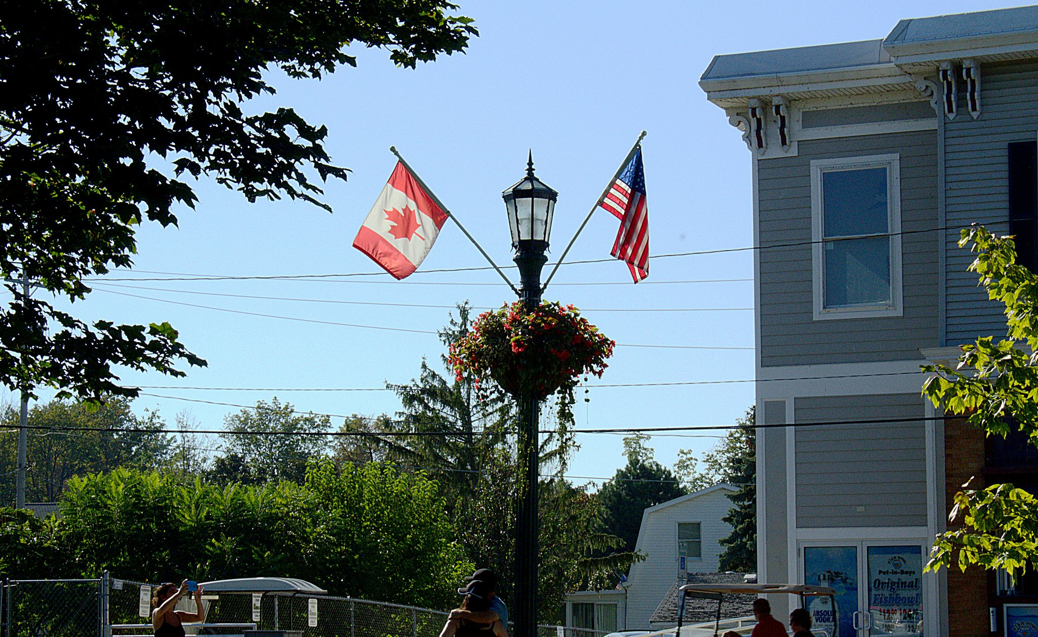 Canadian and US Flag