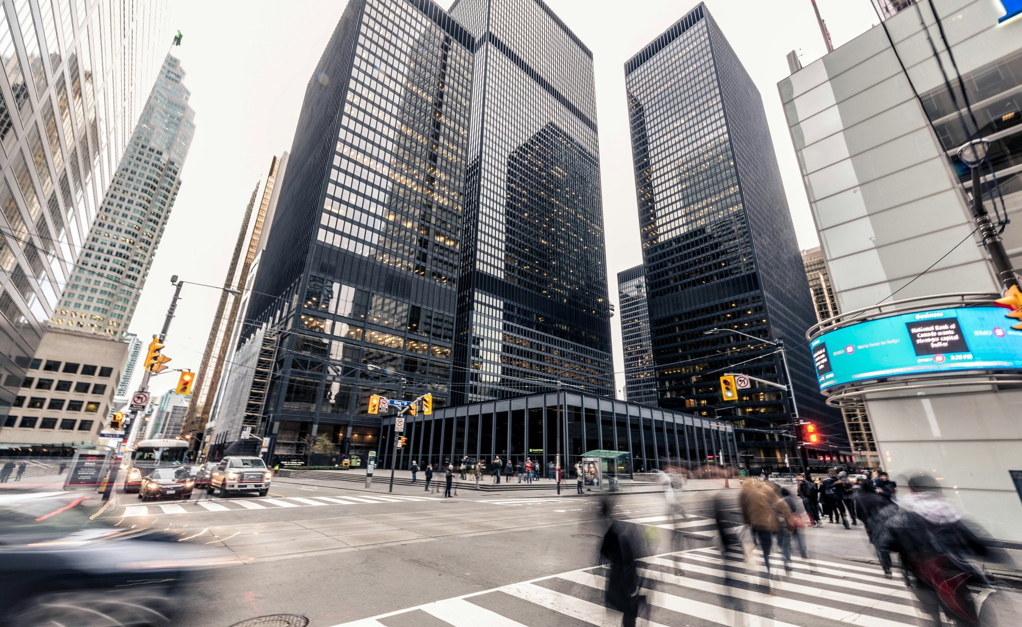 Financial district of a city