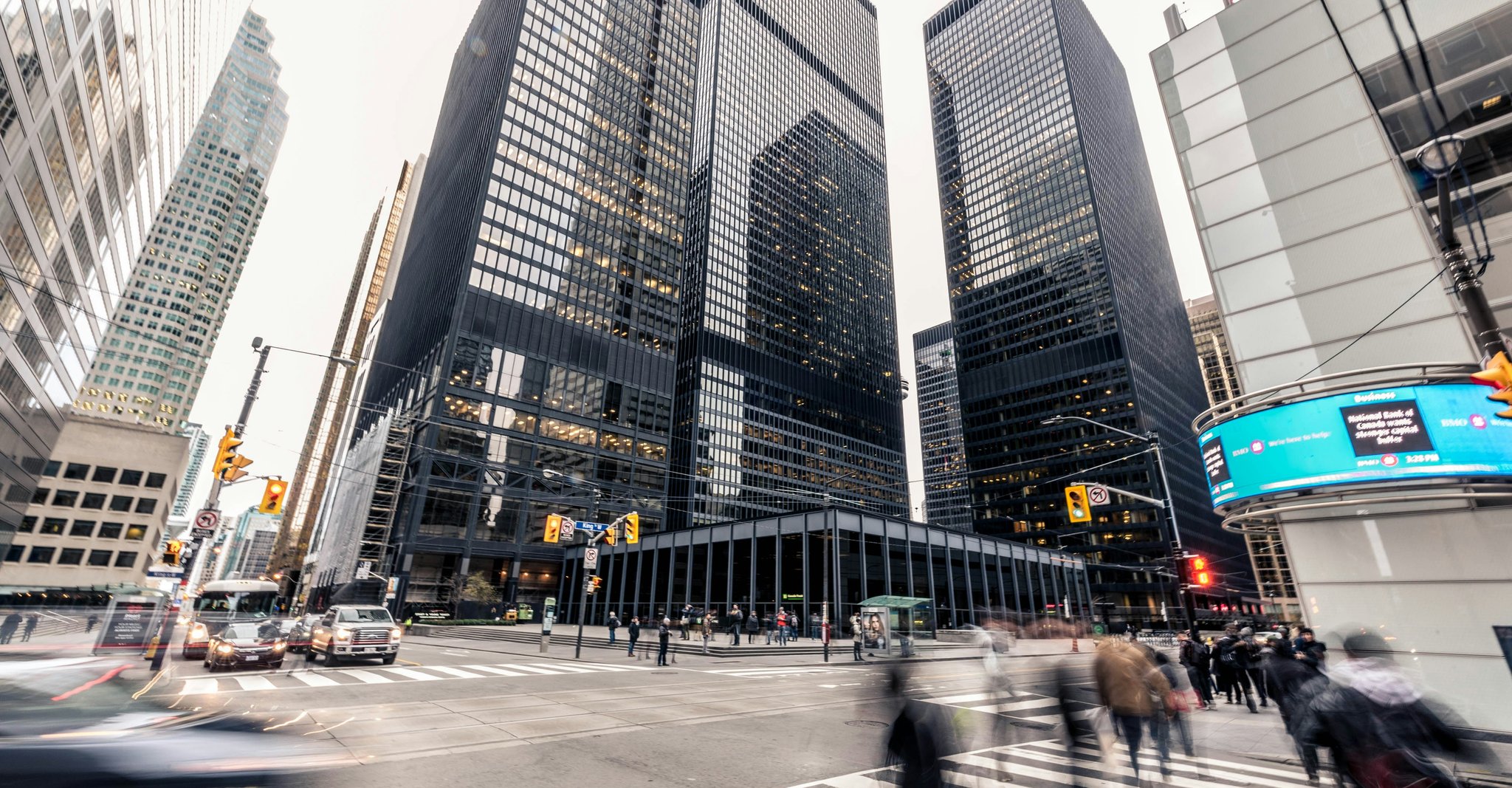 Financial district of a city