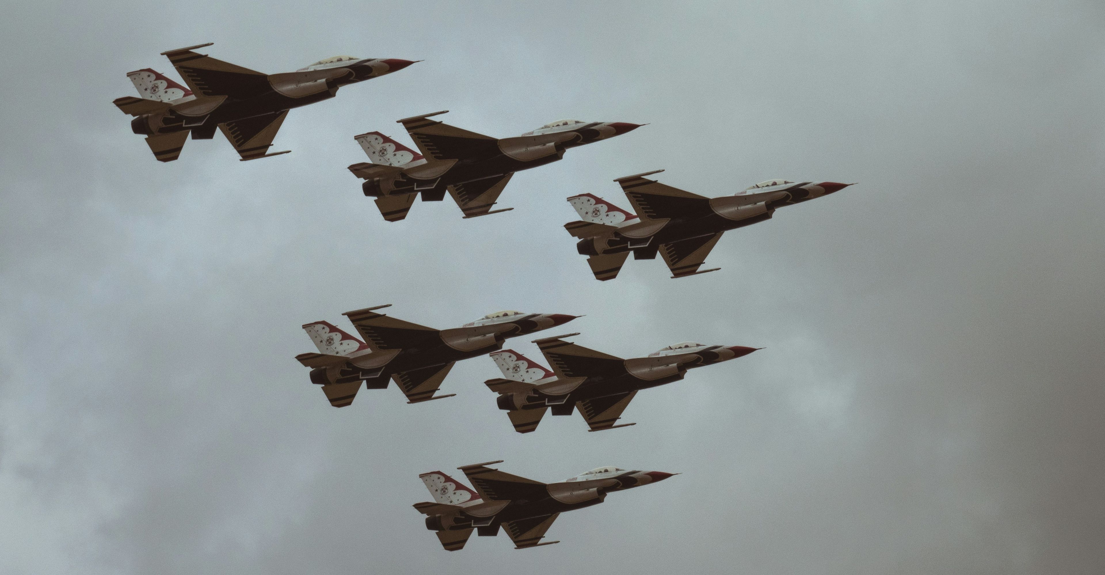Fighter jets representing war