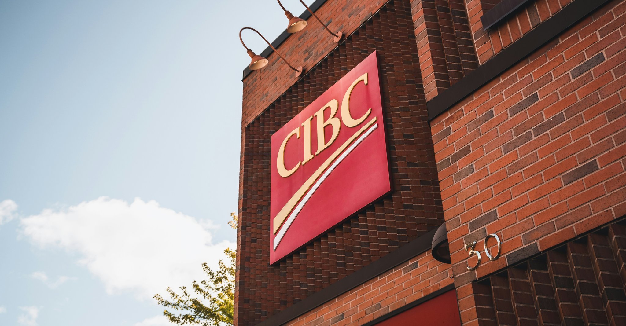CIBC bank logo on a building