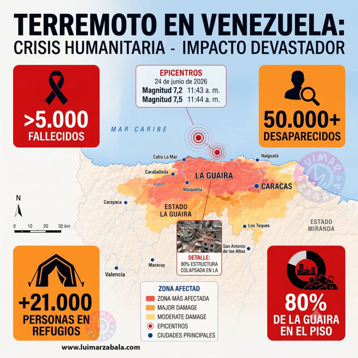 mapa terremoto venezuela