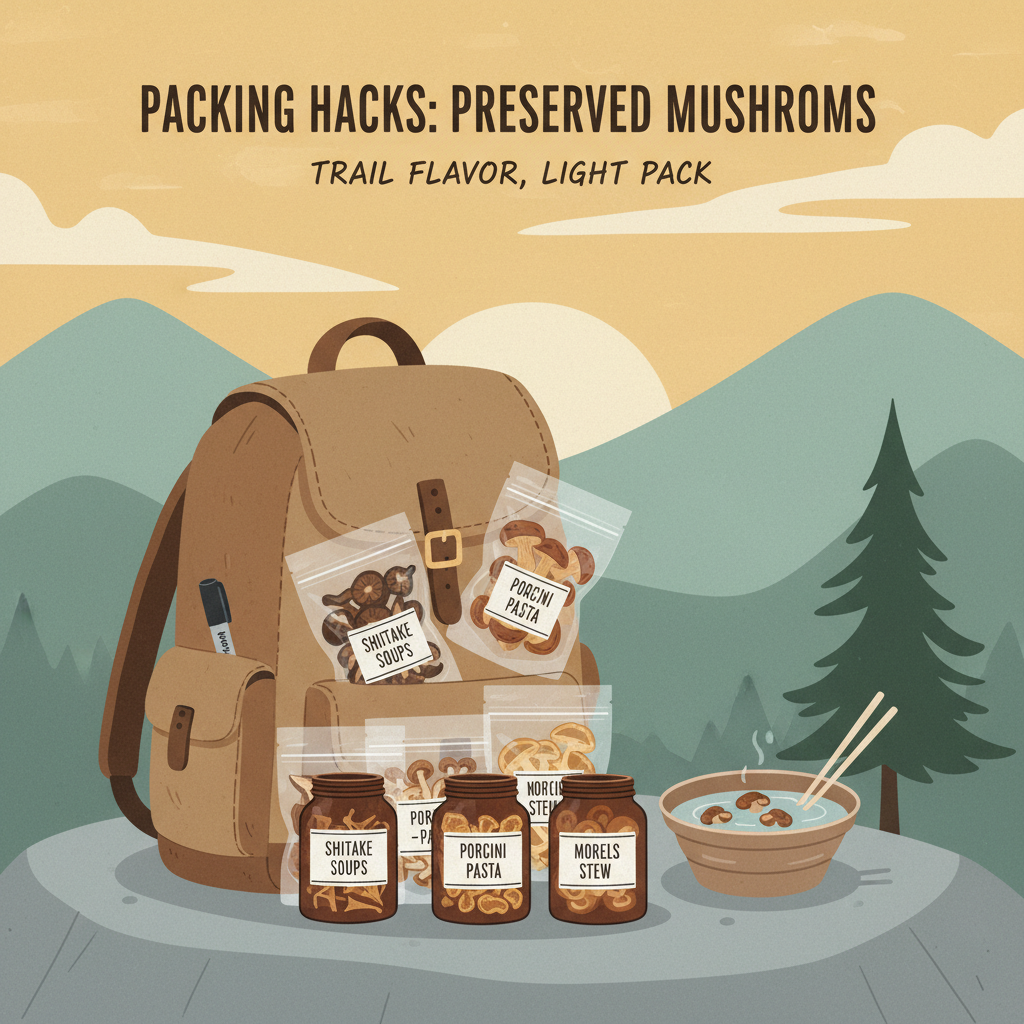 Packing Hacks for Preserved Mushrooms on Backpacking Trips