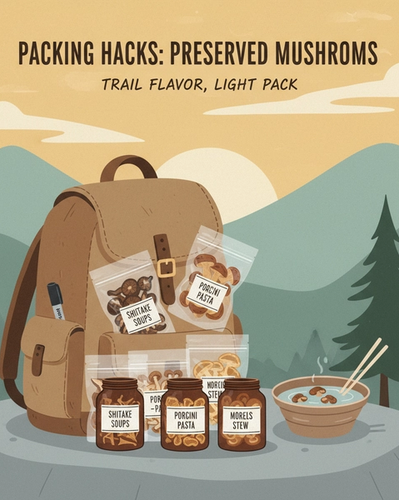 Packing Hacks for Preserved Mushrooms on Backpacking Trips