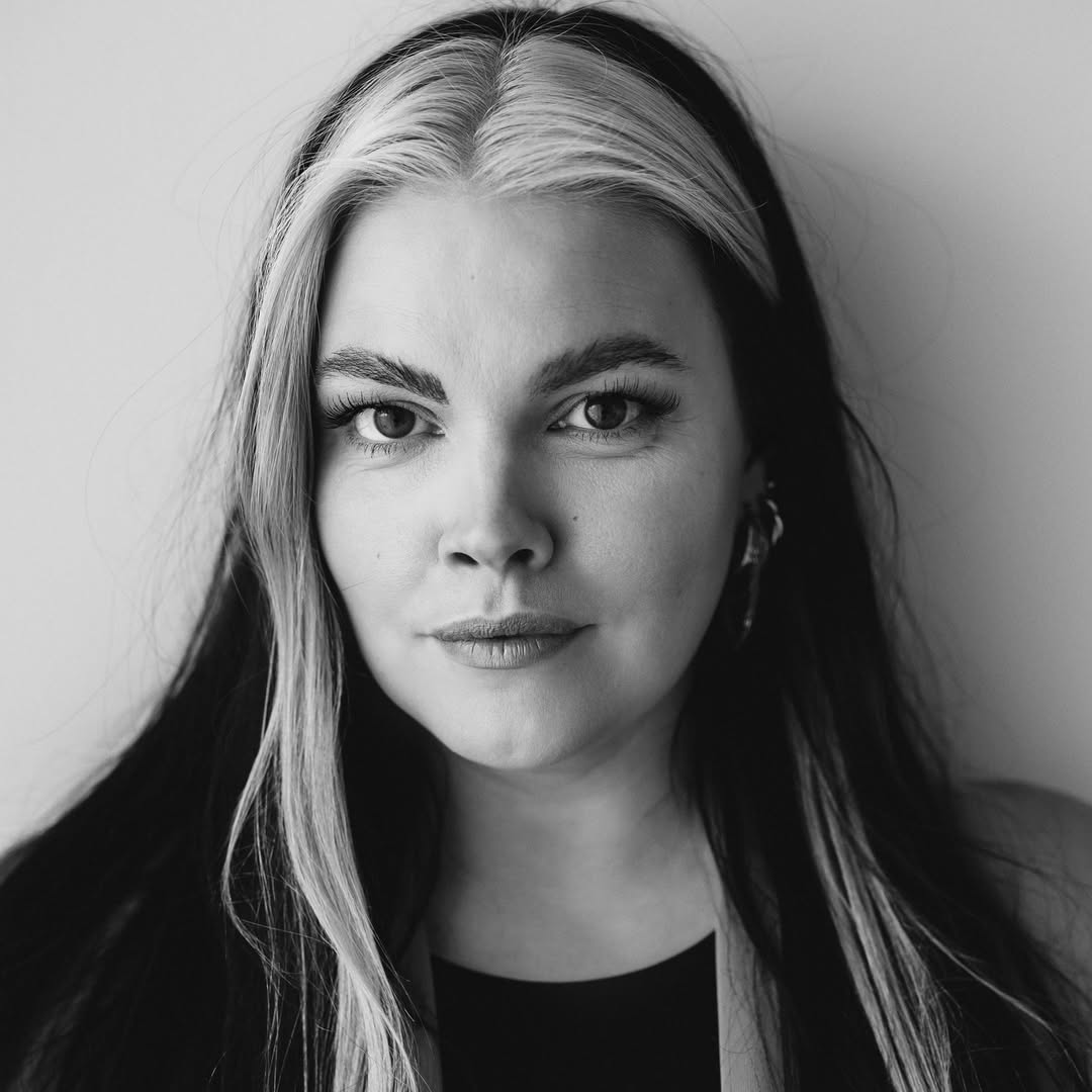 Birna Rún Eiríksdóttir, svarthvít portrettmynd