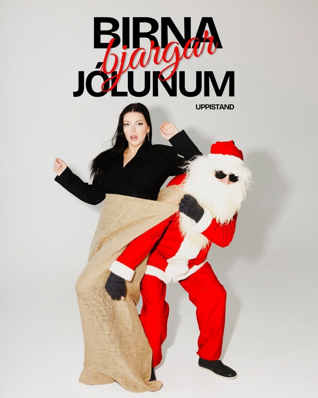 Plakat: Birna bjargar jólunum