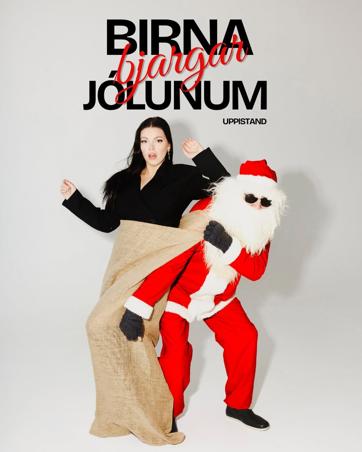 Plakat: Birna bjargar jólunum