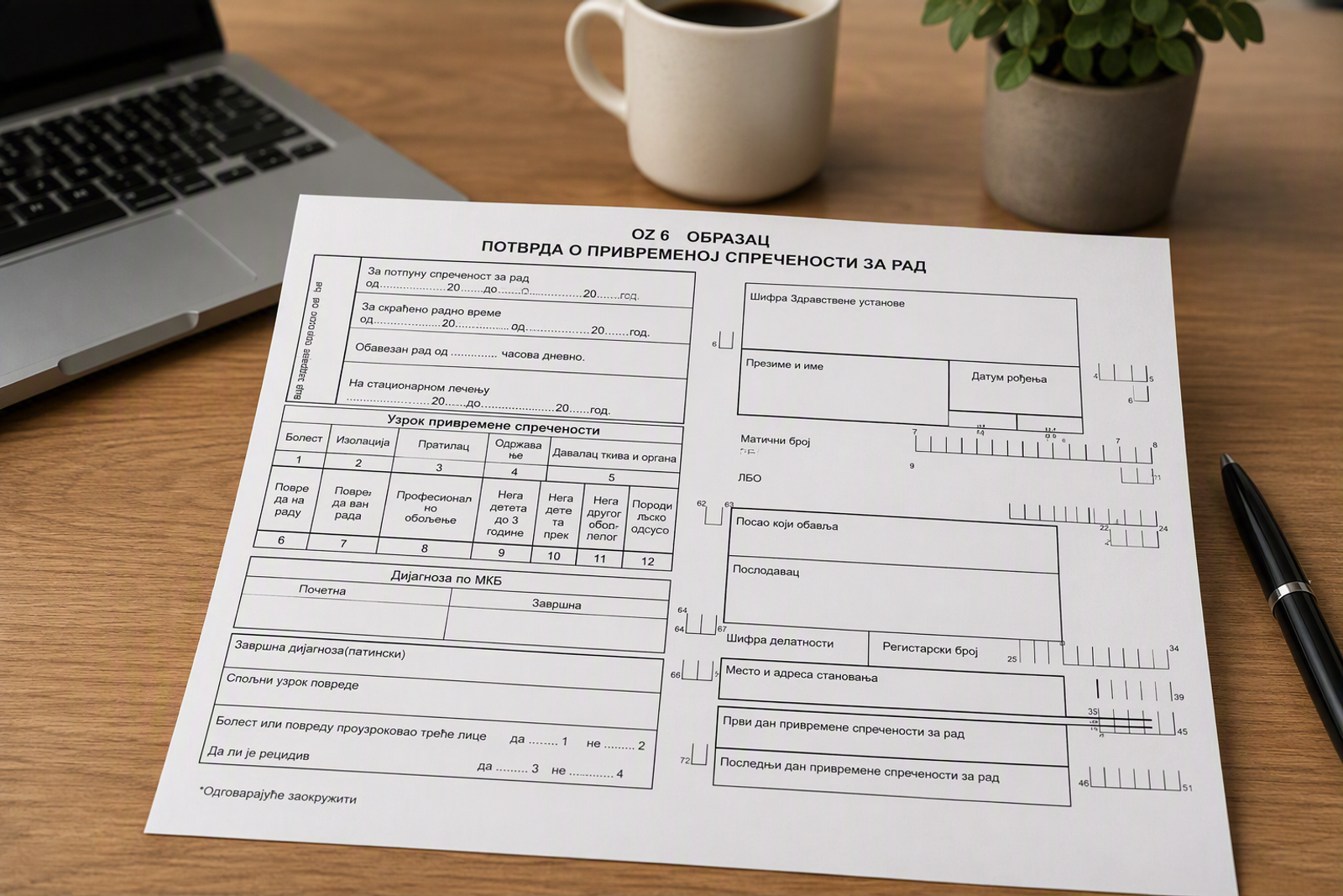 Employer accessing employee sick leave data through the eUprava eGovernment portal