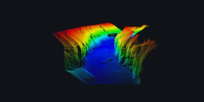 Point cloud Qing River