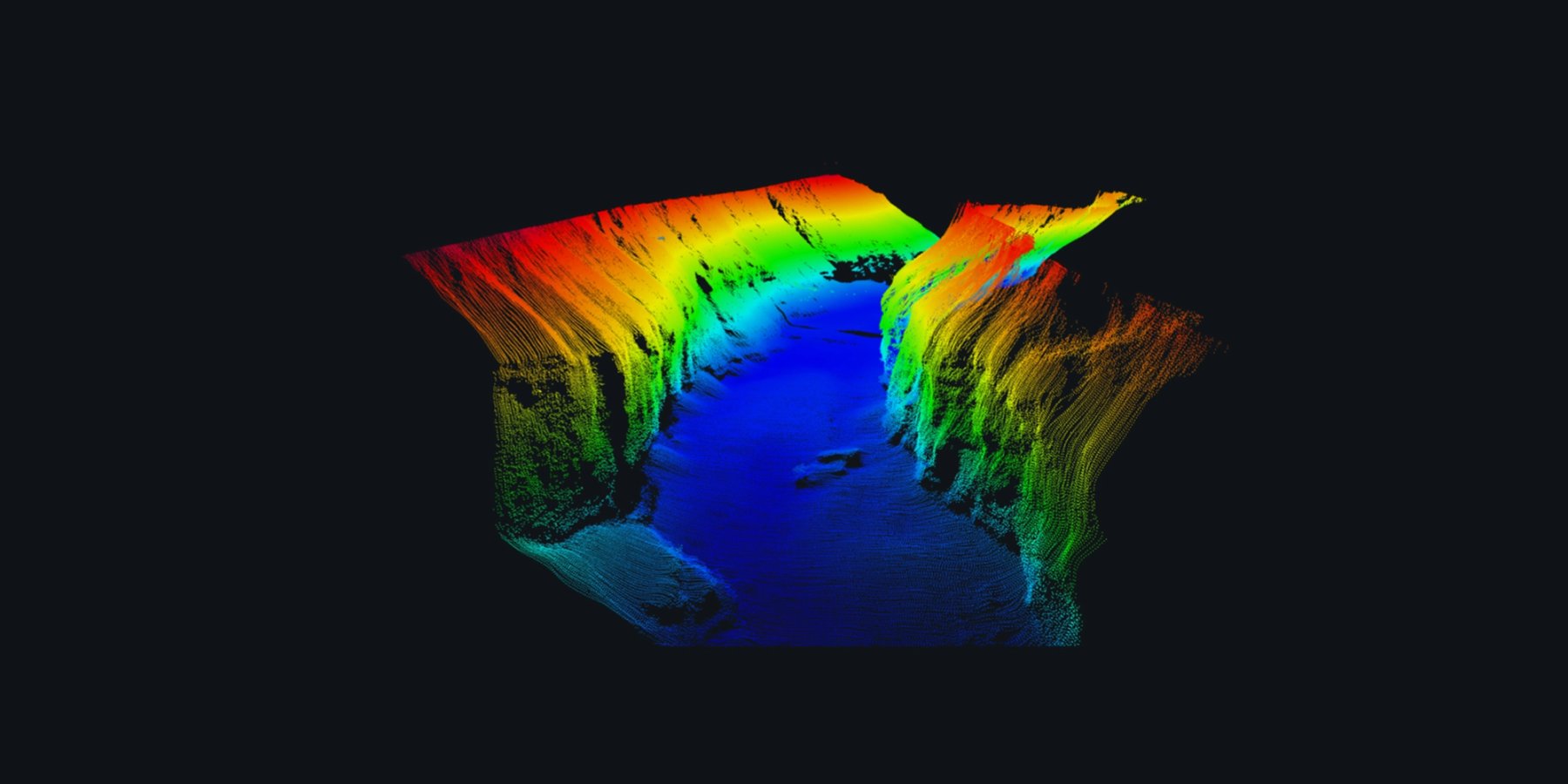 Point cloud Qing River