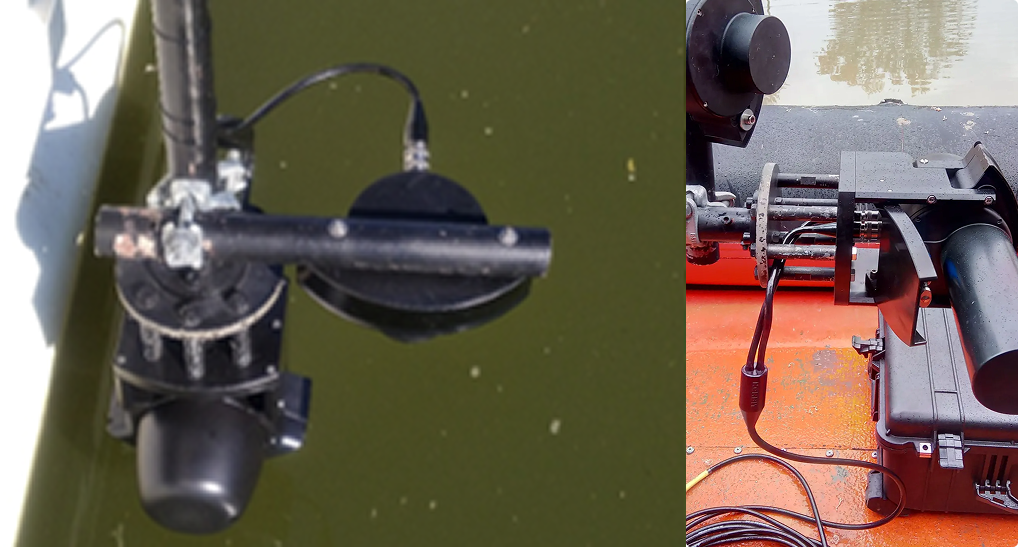 iWBMS and FLS setup on survey vessel.