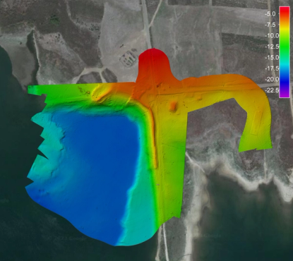 DTM of flooded roads