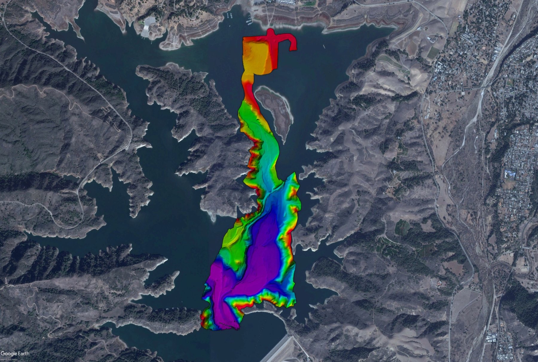 Satellite Data Fused With Bathy