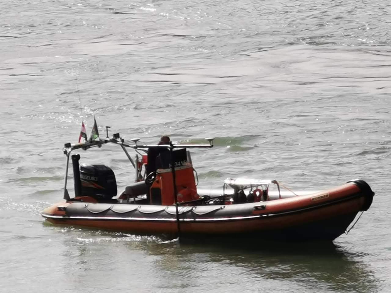 Survey vessel on the Danube river
