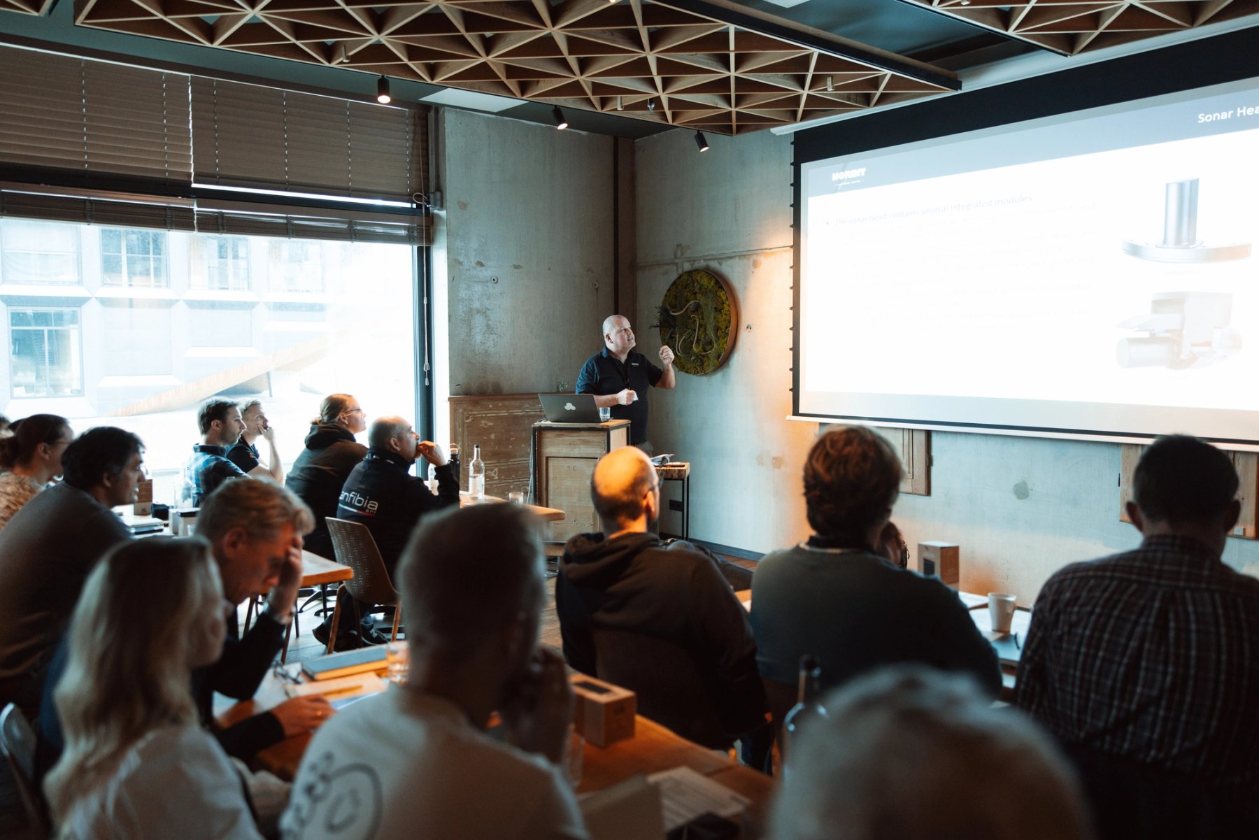 Professional seminar with attendees at EMEA training