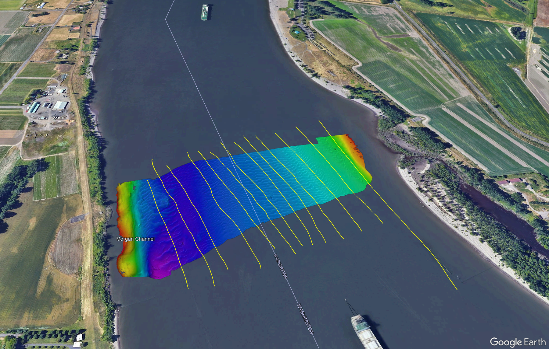 Bathy data on Google Earth