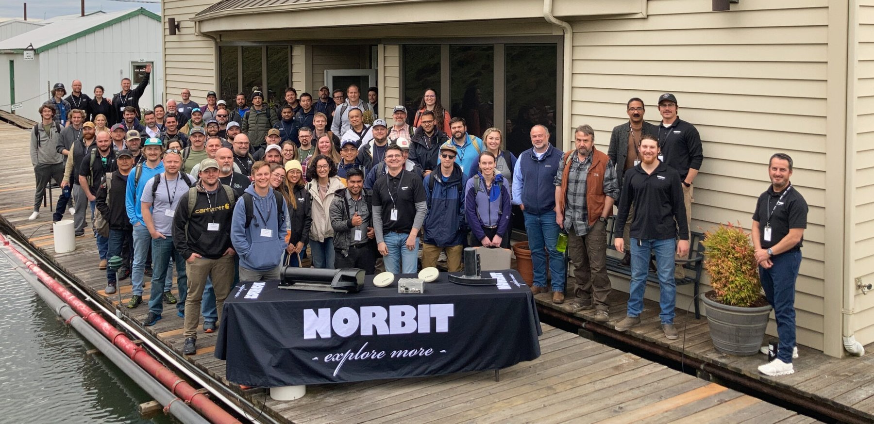 Participants in Multibeam training course