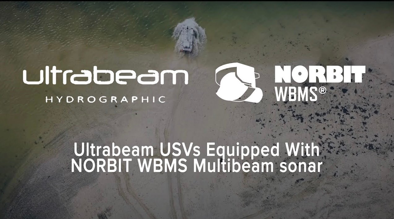 Ultrabeam Hydrographics USV equipped with NORBIT WBMS