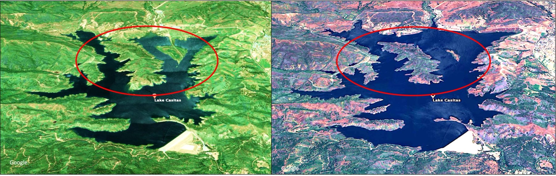 Lake Casitas water levels 