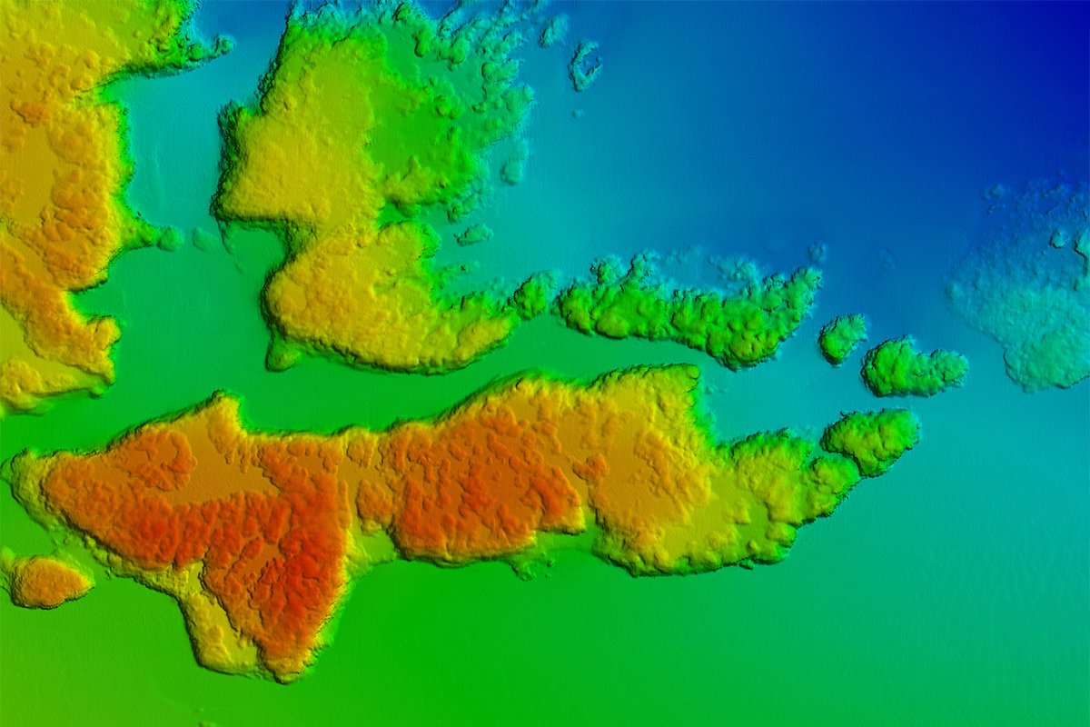 DTM of coast outside Sardinia (Survey with WINGHEAD X)