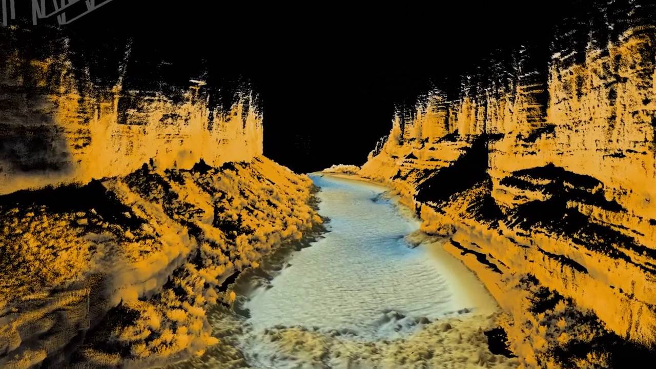 bathymetric data from the Colorado River