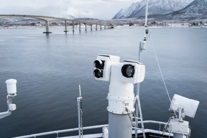 NORBIT SECurus camera station in use on ship in Tromsø, Norway