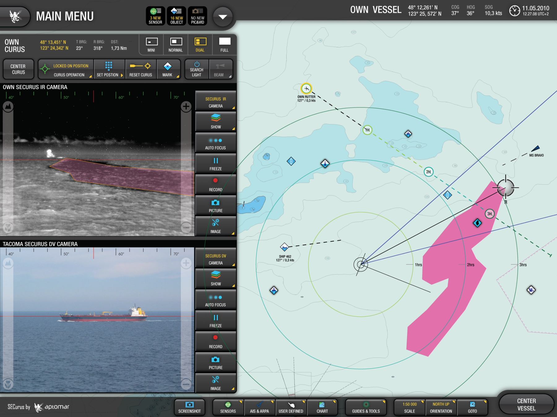 Oil spill detection software from NORBIT Aptomar