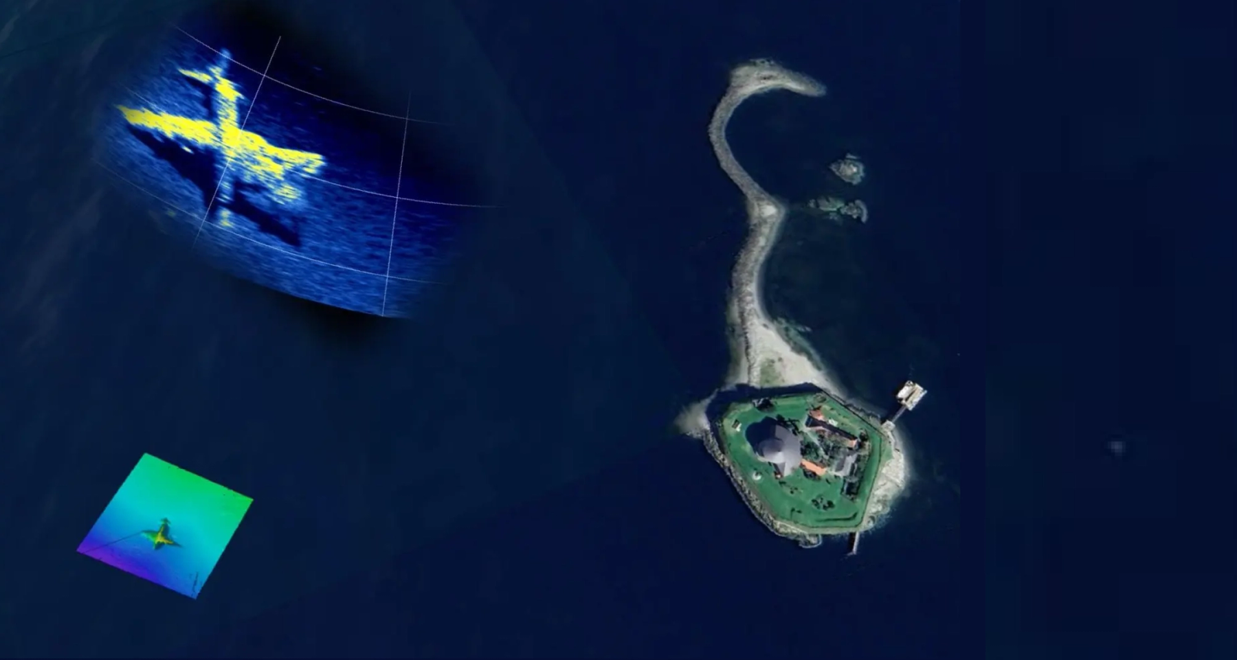 WINGHEAD F11 sonar survey of plane wreck