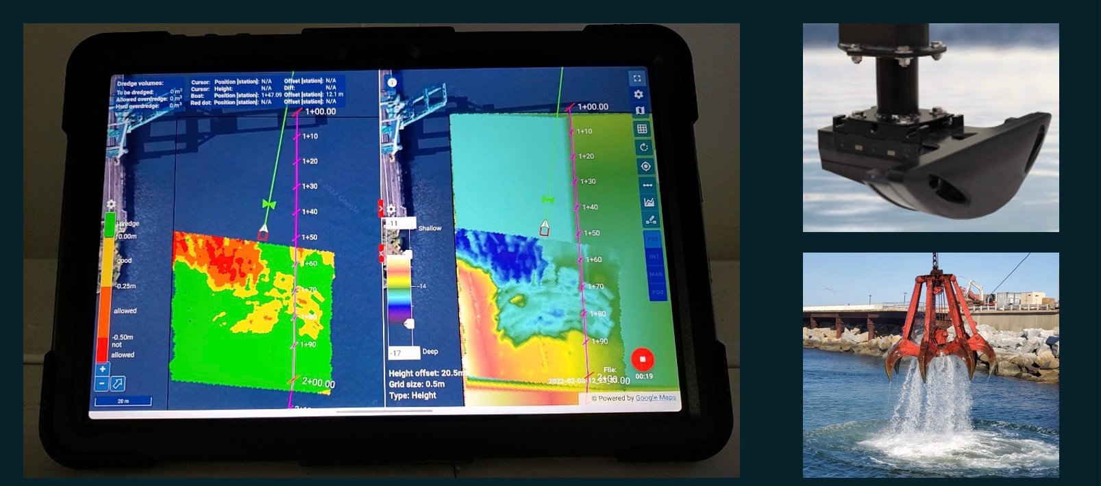 NORBIT dredge solution screenshot