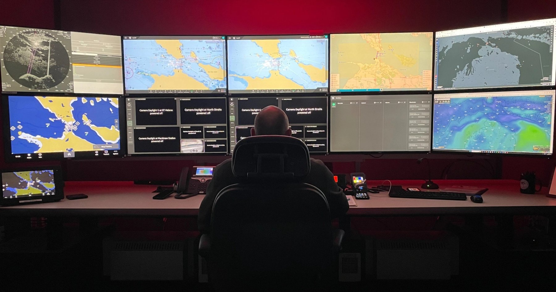 NORBIT SECurus camera station in use on ship in Tromsø, Norway
