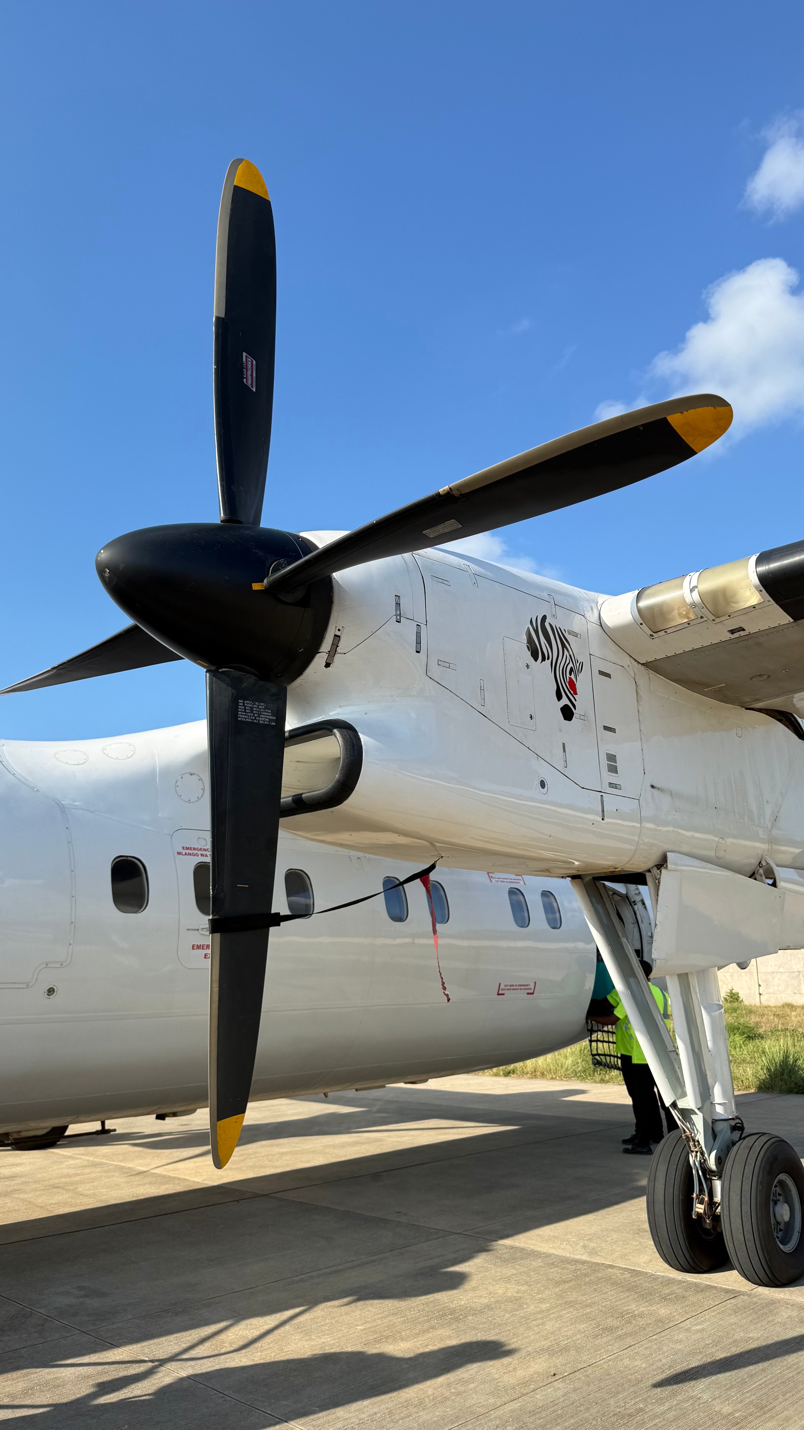 Avioneta em pista de terra.