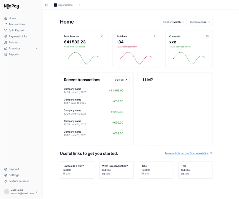 One layer between your checkout and every payment provider