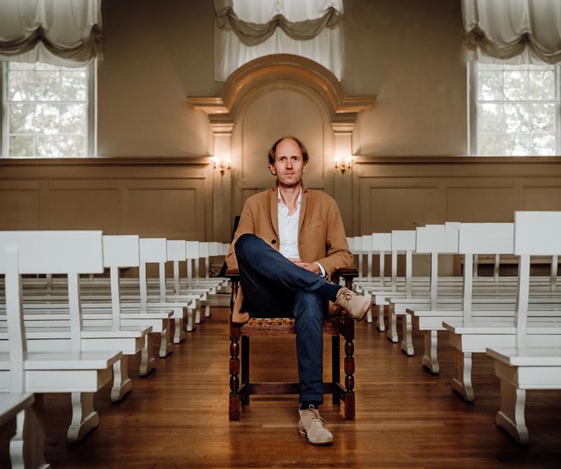 Patrick dirigeert een concert