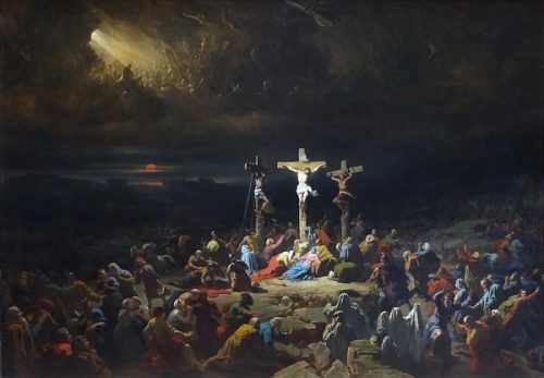 Le dernier soupir du Christ by Julien-Michel Gué (1840)